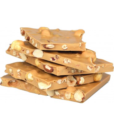 Casse au chocolat caramel doré