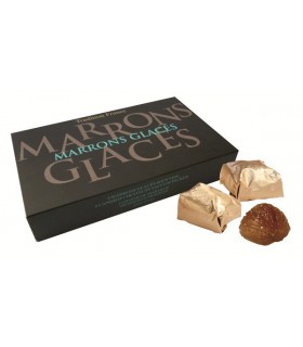 Marrons glacés pliés or