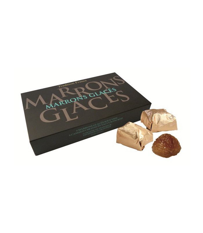 Marrons glacés pliés or