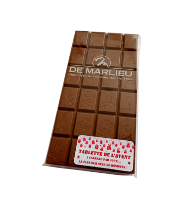 Tablette de l'AVENT chocolat Lait
