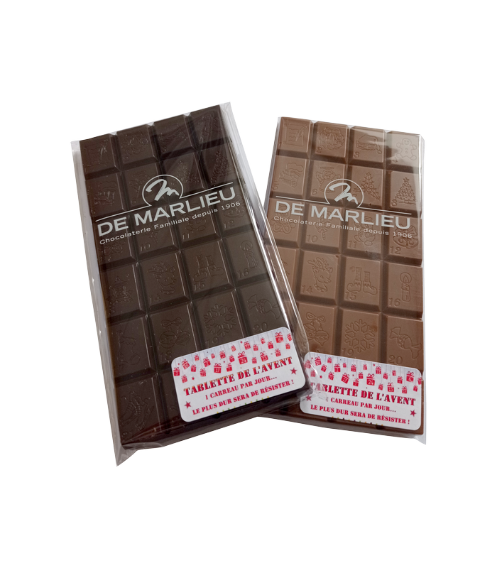 Tablette de l'AVENT chocolat Noir