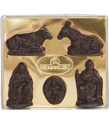 Crèche en chocolat NOIR