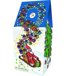 Ballotin Père Noël Luge garni