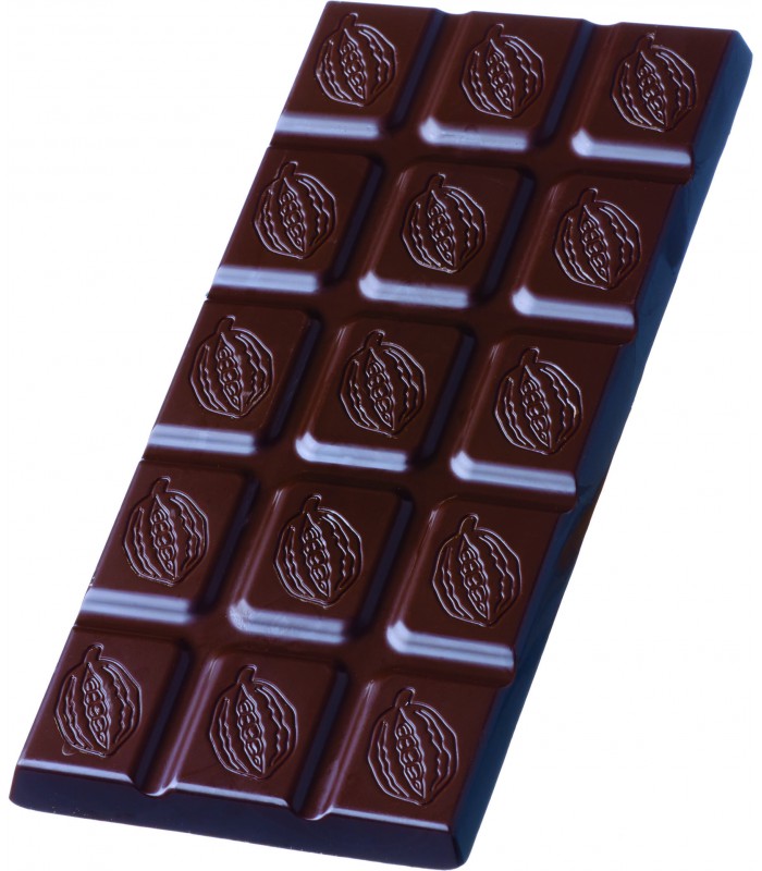Tablette de chocolat noir sans sucre pour diabétique