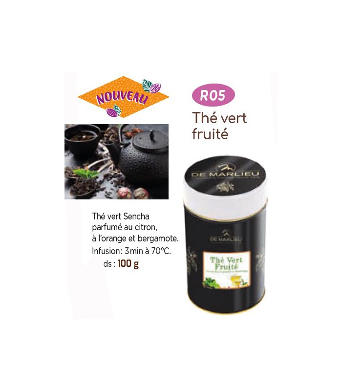 Thé vert fruité en Boite Métal