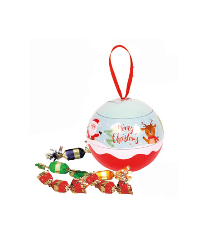 Boule Métal Sapin garnie