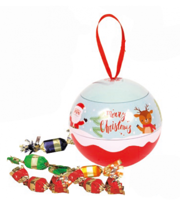 Boule Métal Sapin garnie