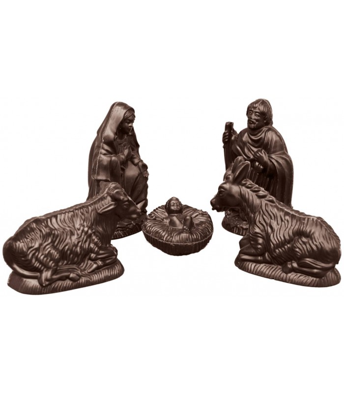 Crèche en chocolat NOIR