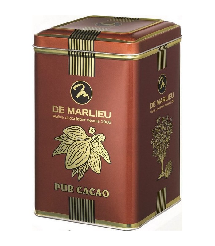 Poudre cacao 100% Noir Intense (boîte métal)